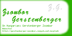zsombor gerstenberger business card